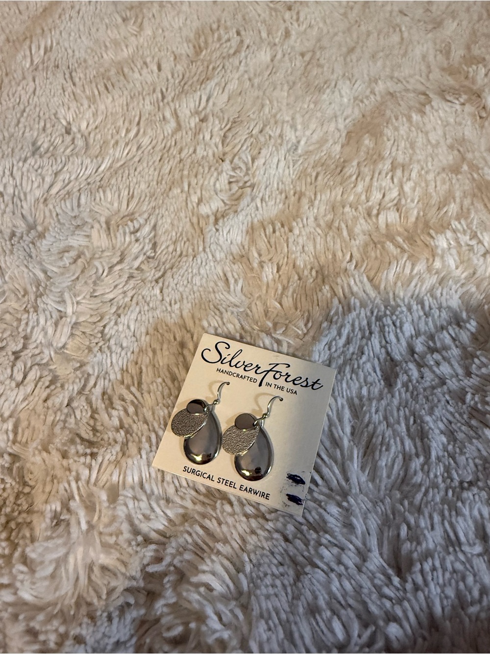 Silver Forest Silver Double-Drop Teardrop Earrings